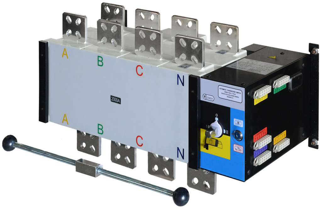 Реверсивный рубильник АВР (устройство автоматического ввода резерва) SHIQ5-2500 4P 040041